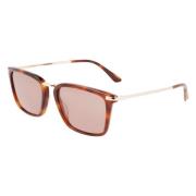 Bruine Acetaat Zonnebril Ck22512S-220 Calvin Klein , Brown , Heren