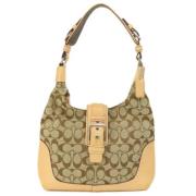 Pre-owned Canvas shoulder-bags Coach Pre-owned , Brown , Dames