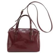 Pre-owned Leather handbags Coach Pre-owned , Red , Dames