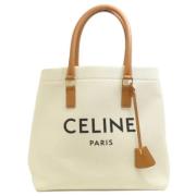 Pre-owned Canvas celine-bags Celine Vintage , White , Dames