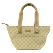 Pre-owned Canvas handbags Gucci Vintage , Brown , Dames