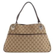 Pre-owned Canvas totes Gucci Vintage , Brown , Dames