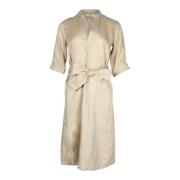 Fabric dresses Vanessa Bruno , Beige , Dames