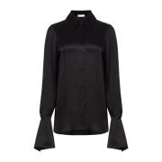 Zwarte Bell Cuff Shirt Nina Ricci , Black , Dames