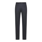 Donkergrijze Wollen Broek Rechte Pijp Brunello Cucinelli , Gray , Here...