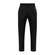 Broek met geborduurd logo Moschino , Black , Heren