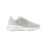 Leather sneakers Alexander McQueen , Gray , Dames