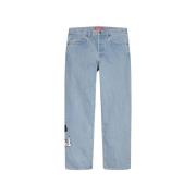 Limited Edition Regular Jean Gewassen Blauw Supreme , Blue , Heren