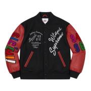 Beperkte oplage Varsity Jacket Zwart Supreme , Black , Heren