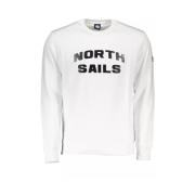 Witte Crew Neck Sweater North Sails , White , Heren