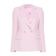 Roze Bouclé J-Albar Blazer Tagliatore , Pink , Dames