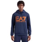 Blauwe 3Dpm64 Pjshz Sweatshirt Emporio Armani EA7 , Blue , Heren