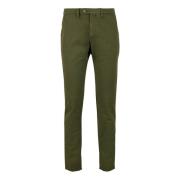 Groene Chino Lange Broek Gallo , Green , Heren