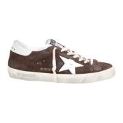 Vintage Bruine Suède Sneakers Golden Goose , Brown , Heren