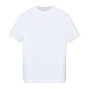 T-shirt met geborduurd logo Etro , White , Heren