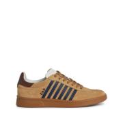 Beige Sneakers Multi-Panel Design Dsquared2 , Beige , Heren