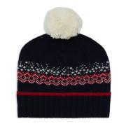 Blauwe Kerstmuts met Manchet Gallo , Multicolor , Unisex