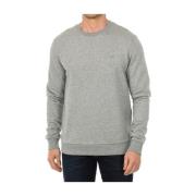 Heren Zwarte Sweatshirt Ronde Hals Lange Mouw Armani Jeans , Gray , He...