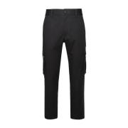 Zwarte Katoenen Cargo Broek Dolce & Gabbana , Black , Heren