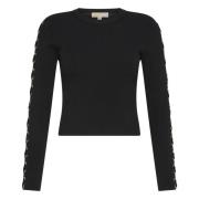 Zwarte Sweater Collectie Michael Kors , Black , Dames