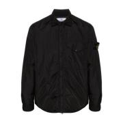 Zwarte Herenjassen Stone Island , Black , Heren