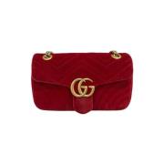 Pre-owned Velvet gucci-bags Gucci Vintage , Red , Dames