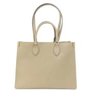 Pre-owned Fabric louis-vuitton-bags Louis Vuitton Vintage , Beige , Da...