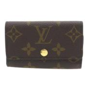 Pre-owned Canvas key-holders Louis Vuitton Vintage , Brown , Dames