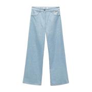 Stijlvolle Broek Msgm , Blue , Dames