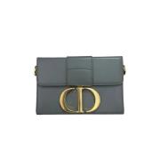 Pre-owned Leather dior-bags Dior Vintage , Gray , Dames