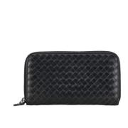 Pre-owned Leather wallets Bottega Veneta Vintage , Black , Dames