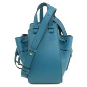 Pre-owned Leather handbags Loewe Pre-owned , Blue , Dames