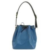 Pre-owned Leather shoulder-bags Louis Vuitton Vintage , Blue , Dames