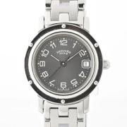 Pre-owned Stainless Steel watches Hermès Vintage , Gray , Dames