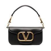 Zwarte VLogo Signature Schoudertas Valentino Garavani , Black , Dames