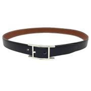 Pre-owned Leather belts Hermès Vintage , Black , Dames