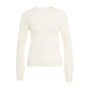 Witte Gebreide Trui Aw24 MVM , White , Dames