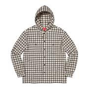 Mini Plaid Hooded Shirt White Supreme , Multicolor , Heren