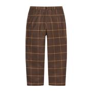 Bruine Ruit Wolbroek Beperkte Oplage Supreme , Brown , Heren