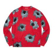 Beperkte Oplage Rode Nate Lowman Sweater Supreme , Multicolor , Heren