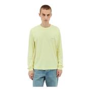 Comfortabele Katoenen Lazy T-Shirt Stüssy , Yellow , Heren