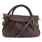 Pre-owned Leather handbags Salvatore Ferragamo Pre-owned , Brown , Dam...