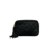 Pre-owned Leather chanel-bags Chanel Vintage , Black , Dames