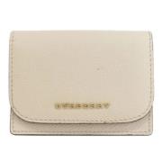 Pre-owned Leather wallets Burberry Vintage , Beige , Dames