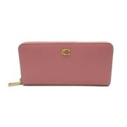 Pre-owned Leather wallets Coach Pre-owned , Pink , Dames