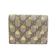 Pre-owned Canvas wallets Gucci Vintage , Beige , Dames