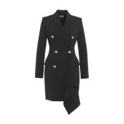 Zwarte Blazer Aw24 Dameskleding Elisabetta Franchi , Black , Dames