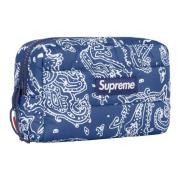 Blauwe Paisley Puffer Pouch Limited Edition Supreme , Blue , Dames