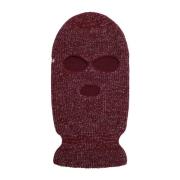 Beperkte oplage Lurex Balaclava Burgundy Supreme , Red , Unisex