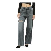 Vintage Distressed Jeans Diesel , Gray , Dames